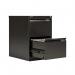 Bisley 2 Drawer Filing Cabinet Lockable 470x622x711mm Black BS2E BLACK BY00495