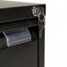 Bisley 2 Drawer Filing Cabinet Lockable 470x622x711mm Black BS2E BLACK BY00495