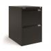 Bisley 2 Drawer Filing Cabinet Lockable 470x622x711mm Black BS2E BLACK