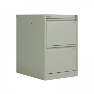 Bisley 2 Drawer Filing Cabinet Lockable 470x622x711 Goose Grey BS2EGY