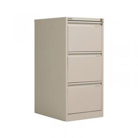 Bisley 3 Drawer Filing Cabinet 470x622x1016mm Goose Grey BS3EGY BY00526