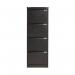Bisley 4 Drawer Filing Cabinet Lockable 470x622x1321mm Black BS4E BLACK BY00564