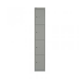 Bisley 4 Door Locker 305x457x1802mm Goose Grey BY02537 BY02537