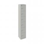 Bisley 6 Door Locker 305x305x1802mm Goose Grey CLK126 GOOSE BY09214