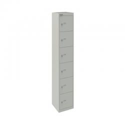 Bisley 6 Door Locker 305x305x1802mm Goose Grey CLK126 GOOSE BY09214