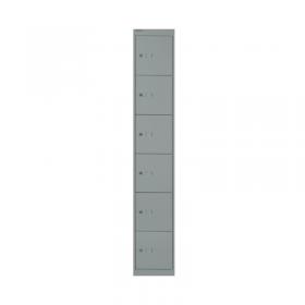 Bisley 6 Door Locker 305x457x1802mm Goose Grey CLK186 GOOSE BY09217