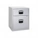 Bisley 2 Drawer Home Filing Cabinet A4 413x400x525mm Grey BY11112 BY11112