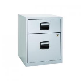 Bisley 2 Drawer Home Filing Cabinet A4 413x400x525mm Grey BY11112 BY11112