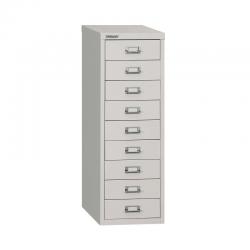 Bisley 9 Multidrawer Cabinet A4 279x380x860mm Grey H399NL-073 BY16447