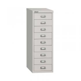 Bisley 9 Multidrawer Cabinet A4 279x380x860mm Grey H399NL-073 BY16447