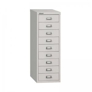 Bisley 9 Multidrawer Cabinet A4 279x380x860mm Grey H399NL-073 BY16447