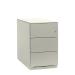 Bisley Note Pedestal Mobile 3 Stationery Drawers Chalk White BY20724