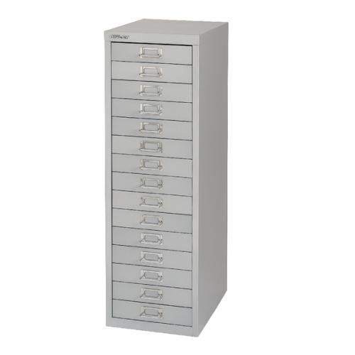 Bisley 15 Drawer A4 Cabinet Grey H3915nl 073 By31067