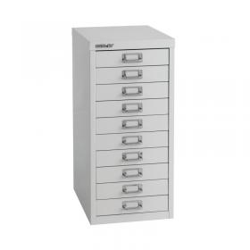 Bisley 10 Multidrawer Cabinet A4 300x430x600mm Grey H2910NL-073 BY36939