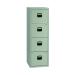 Bisley 4 Drawer Home Filing Cabinet A4 413x400x1282mm Grey BY37874