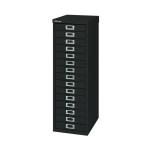 Bisley 15 Multidrawer Cabinet 279x380x860mm Black BY39950 BY39950