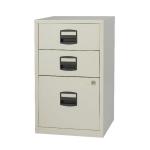 Bisley 3 Drawer Filing Cabinet A4 413x400x672mm Goose Grey PFA3-87 BY59269