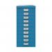 Bisley 10 Multidrawer Cabinet 279x380x590mm Azure Blue BY78740 BY78740