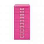 Bisley 10 Multidrawer Cabinet 279x380x590mm Fuchsia BY78742 BY78742