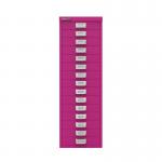 Bisley 15 Multidrawer Cabinet 279x380x860mm Fuchsia BY78743 BY78743
