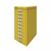 Bisley 10 Multidrawer Cabinet 279x380x590mm Canary Yellow BY78744 BY78744