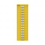 Bisley 15 Multidrawer Cabinet 279x380x860mm Canary Yellow BY78745 BY78745