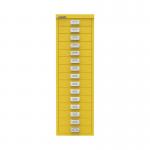 Bisley 15 Multidrawer Cabinet 279x380x860mm Canary Yellow BY78745 BY78745