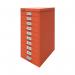 Bisley 10 Multidrawer Cabinet 279x380x590mm Mandarin BY78746 BY78746