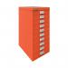 Bisley 10 Multidrawer Cabinet 279x380x590mm Mandarin BY78746 BY78746