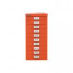 Bisley 10 Multidrawer Cabinet 279x380x590mm Mandarin BY78746 BY78746