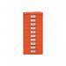 Bisley 10 Multidrawer Cabinet 279x380x590mm Mandarin BY78746 BY78746