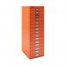 Bisley 15 Multidrawer Cabinet 279x380x860mm Mandarin BY78747 BY78747