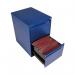 Bisley 2 Drawer Filing Cabinet Lockable 470x622x711mm Blue BS2E/BLUE BY90696