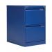 Bisley 2 Drawer Filing Cabinet Lockable 470x622x711mm Blue BS2EBLUE BY90696