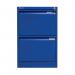 Bisley 2 Drawer Filing Cabinet Lockable 470x622x711mm Blue BS2EBLUE BY90696