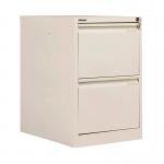 Bisley 2 Drawer Filing Cabinet Lockable 470x622x711mm Chalk BS2E/CHK BY90697