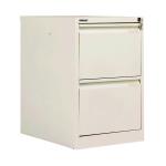 Bisley 2 Drawer Filing Cabinet Lockable 470x622x711mm Chalk BS2E/CHK BY90697