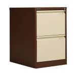 Bisley 2 Drawer Filing Cabinet Lockable 470x622x711mm Coffee/Cream BS2EC/C BY90699