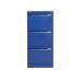 Bisley 3 Drawers Filing Cabinet Lockable 470x622x1016mm Blue BS3EBLUE BY90704