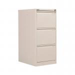 Bisley 3 Drawers Filing Cabinet Lockable 470x622x1016mm Chalk BS3ECHK BY90705