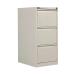 Bisley 3 Drawer Filing Cabinet Lockable 470x622x1016mm Chalk BS3E/CHK