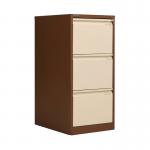 Bisley 3 Drawers Filing Cabinet Lockable 470x622x1016mm CoffeeCream BS3ECC BY90706