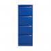 Bisley 4 Drawer Filing Cabinet Lockable 470x622x1321mm Blue BS4E/BLUE BY90707