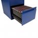 Bisley 4 Drawer Filing Cabinet Lockable 470x622x1321mm Blue BS4E/BLUE BY90707