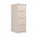 Bisley 4 Drawer Filing Cabinet Lockable 470x622x1321mm Chalk BS4E/CHK BY90708