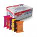 This image shows a box of Crawfords Biscuits & Snacks, containing 100 packs with 6 different variants. Each mini pack features a variety of tasty snacks, making it perfect for sharing or snacking on-the-go. The packaging is vibrant and eye-catching, showcasing the delicious treats inside.