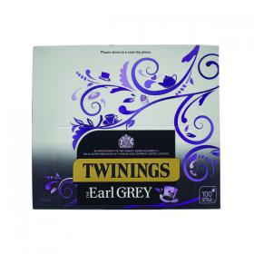 Twinings Earl Grey String and Tag Tea Bags (Pack of 100) F09363 BZ02050
