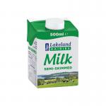 Lakeland Semi-Skimmed Milk 500ml (12 Pack) A08087 BZ05210
