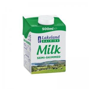Lakeland Semi-Skimmed Milk 500ml 12 Pack A08087 BZ05210