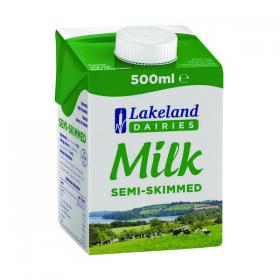 Lakeland Semi-Skimmed Milk 500ml (Pack of 12) A08087 BZ05210